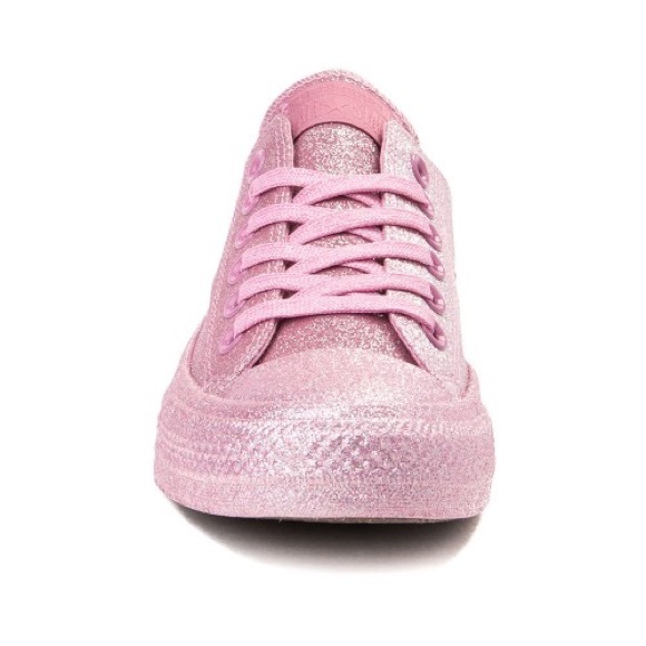 pink converse with glitter